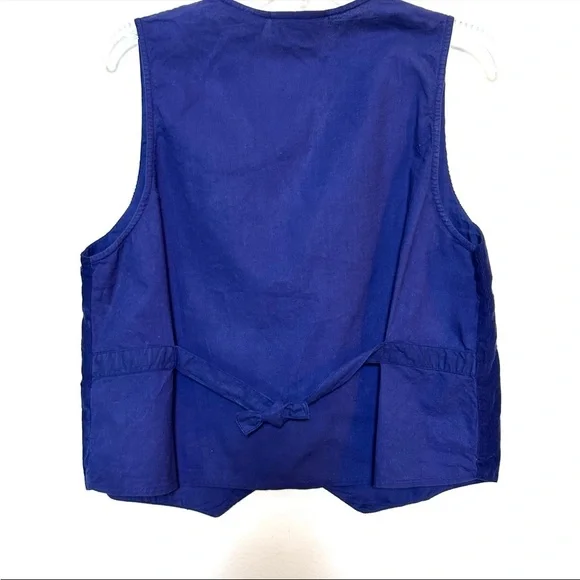 Womens Vintage Casey Max Vest Size Small Autumn Leaves Corduroy Plaid Harvest - Picture 2 of 2